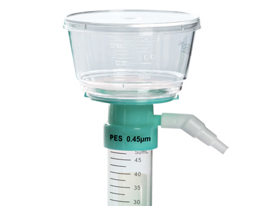 50mm直徑膜，外置抽真空接口，可直接過濾至50mL離心管中，減少不必要的移液步驟